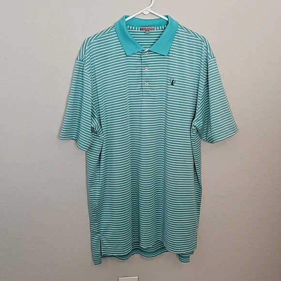 Peter Millar Summer Comfort mens striped polo, size XL - Picture 7 of 8